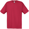 Dark Red - Front - Mens Short Sleeve Casual T-Shirt