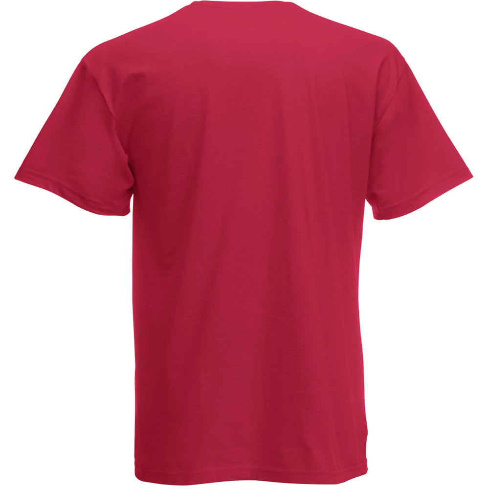 Dark Red - Back - Mens Short Sleeve Casual T-Shirt