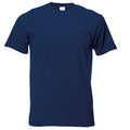 Navy Blue - Front - Mens Short Sleeve Casual T-Shirt