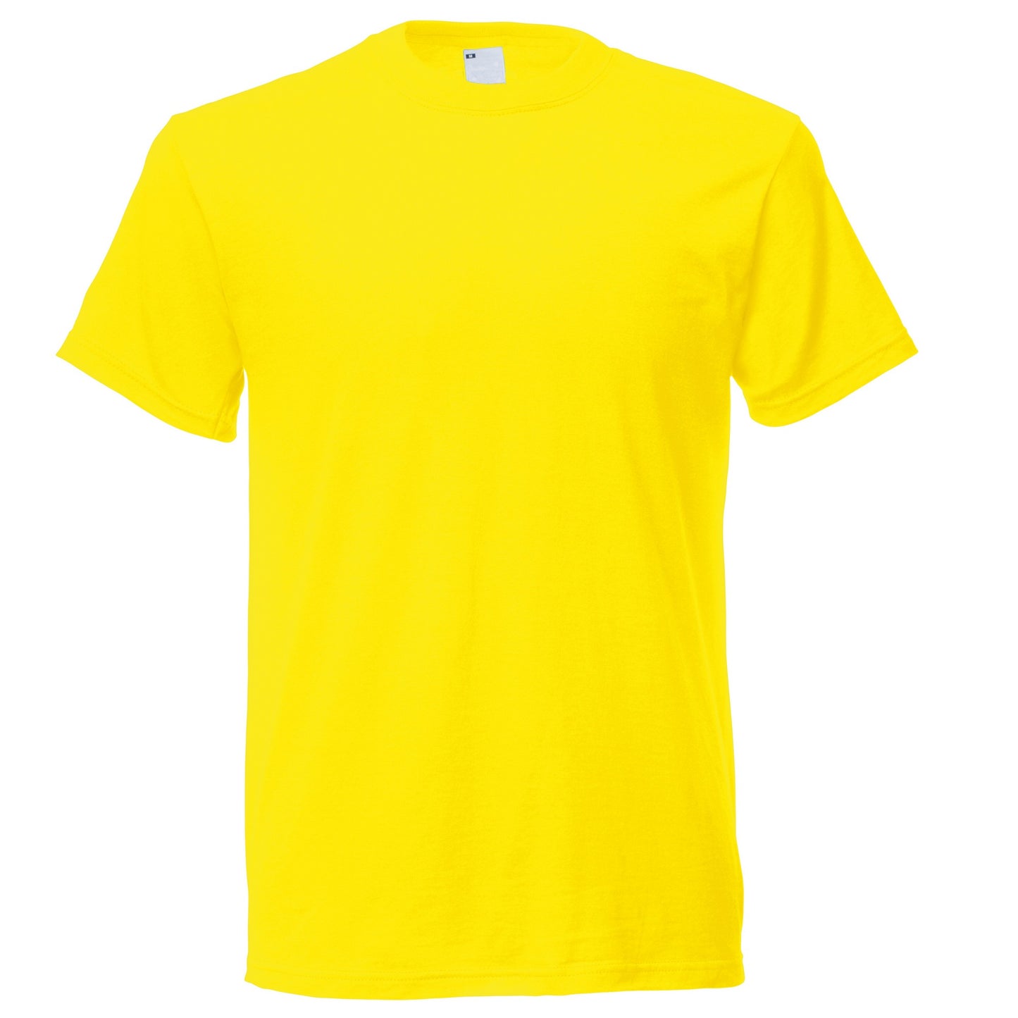 Bright Yellow - Front - Mens Short Sleeve Casual T-Shirt