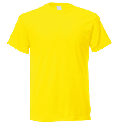 Bright Yellow - Front - Mens Short Sleeve Casual T-Shirt