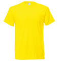 Bright Yellow - Front - Mens Short Sleeve Casual T-Shirt