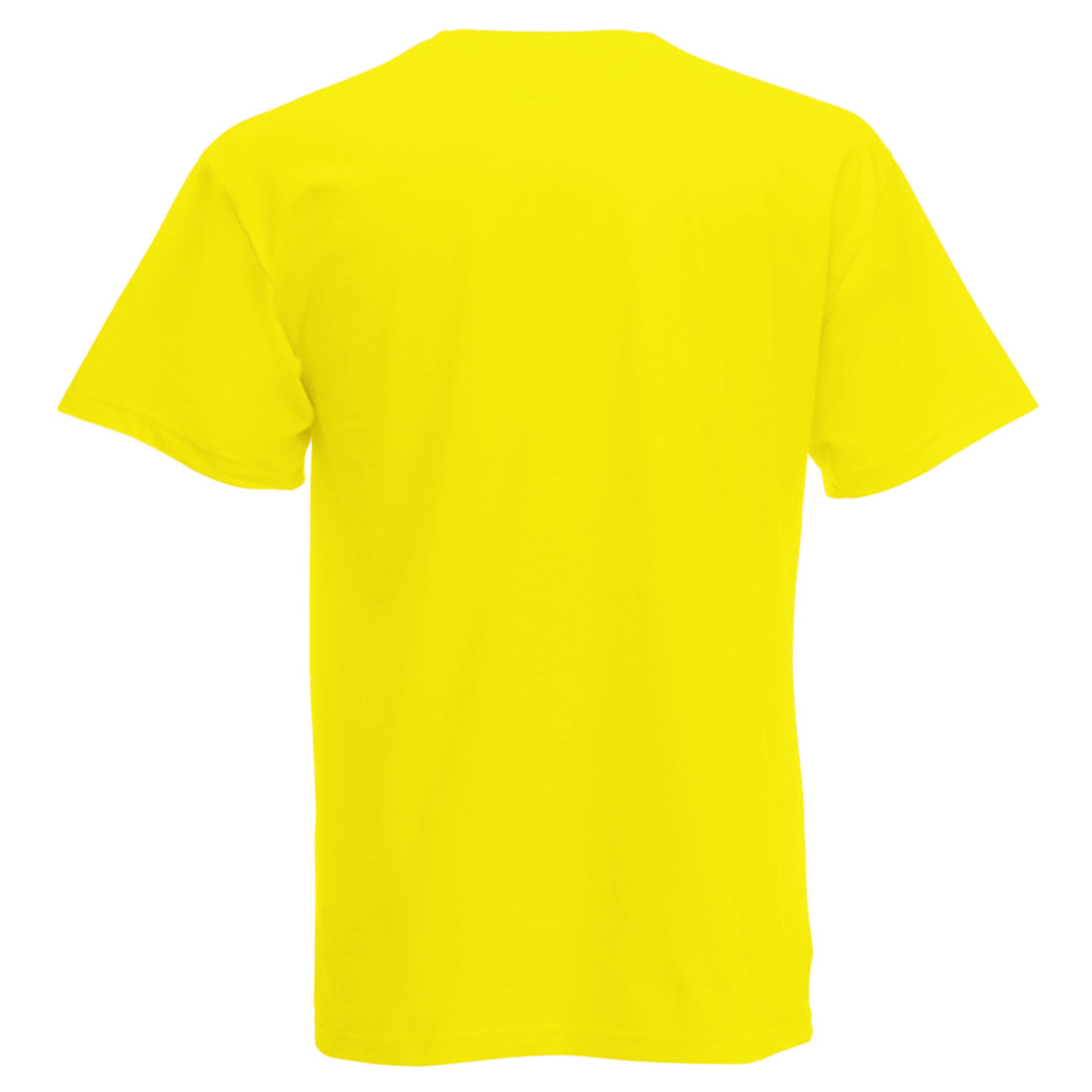 Bright Yellow - Back - Mens Short Sleeve Casual T-Shirt