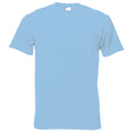Light Blue - Front - Mens Short Sleeve Casual T-Shirt