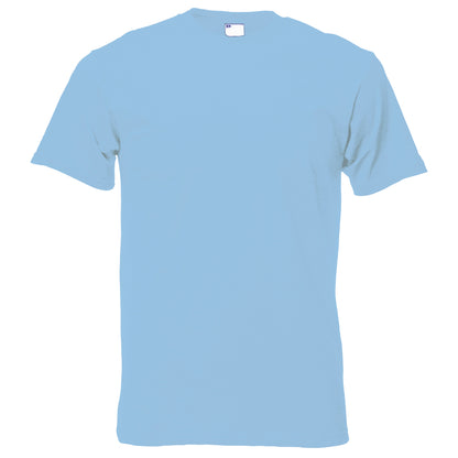 Light Blue - Front - Mens Short Sleeve Casual T-Shirt