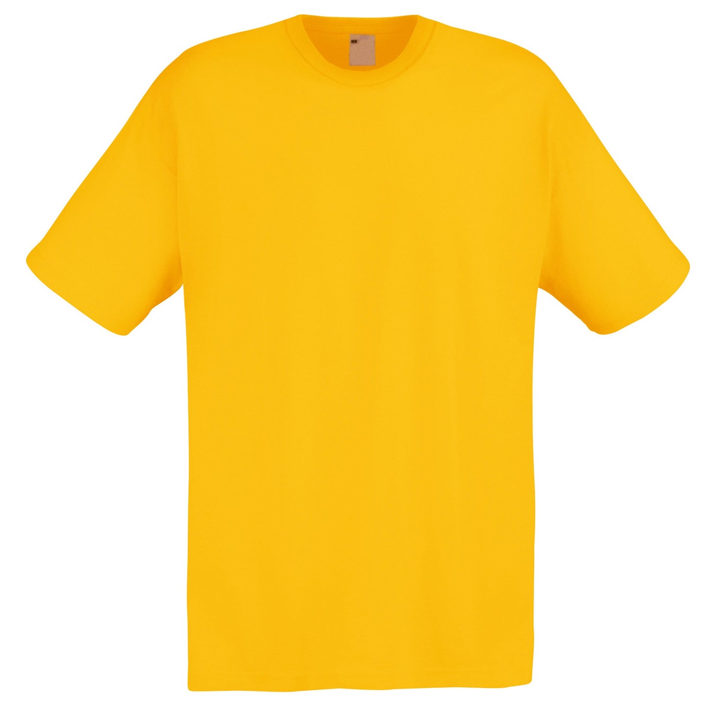 Gold - Front - Mens Short Sleeve Casual T-Shirt