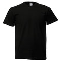 Jet Black - Front - Mens Short Sleeve Casual T-Shirt