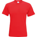 Bright Red - Front - Mens Short Sleeve Casual T-Shirt