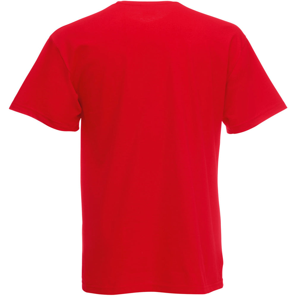 Bright Red - Back - Mens Short Sleeve Casual T-Shirt