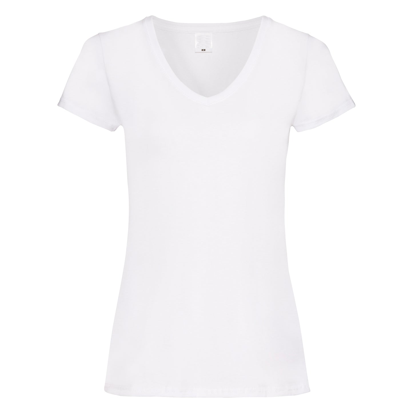 Snow - Front - Womens-Ladies Value Fitted V-Neck Short Sleeve Casual T-Shirt