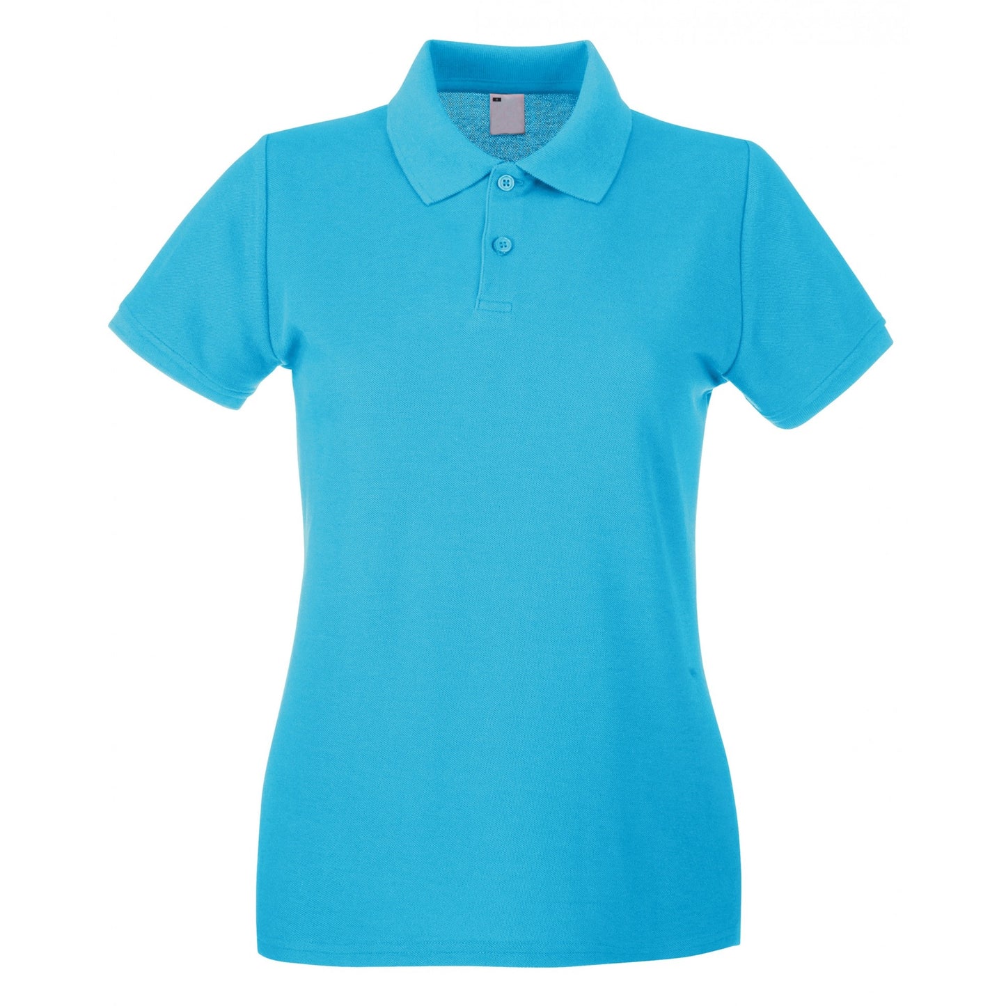 Cyan - Front - Fruit Of The Loom Womens-Ladies Lady Fit Short-Sleeved Polo Shirt