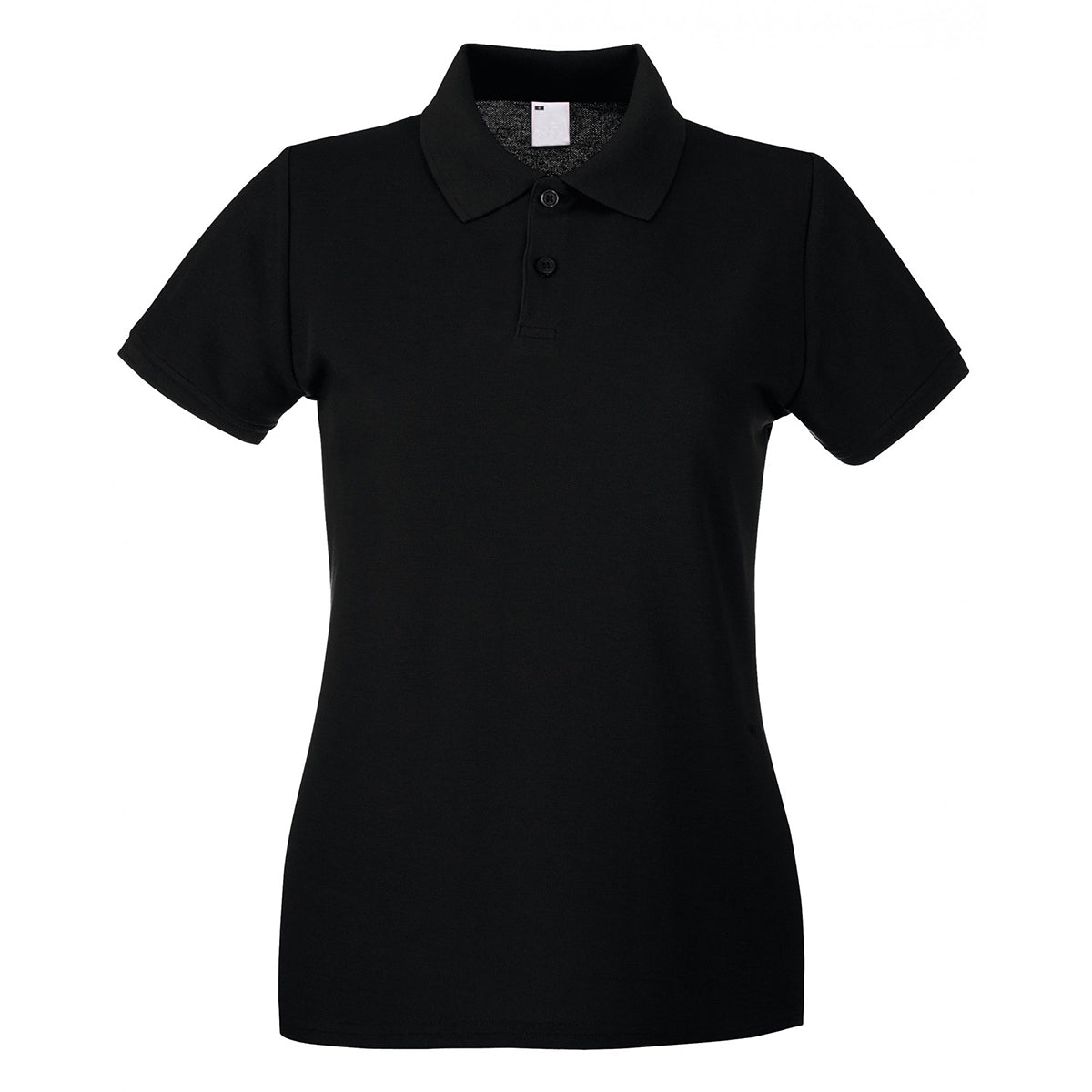 Jet Black - Front - Fruit Of The Loom Womens-Ladies Lady Fit Short-Sleeved Polo Shirt