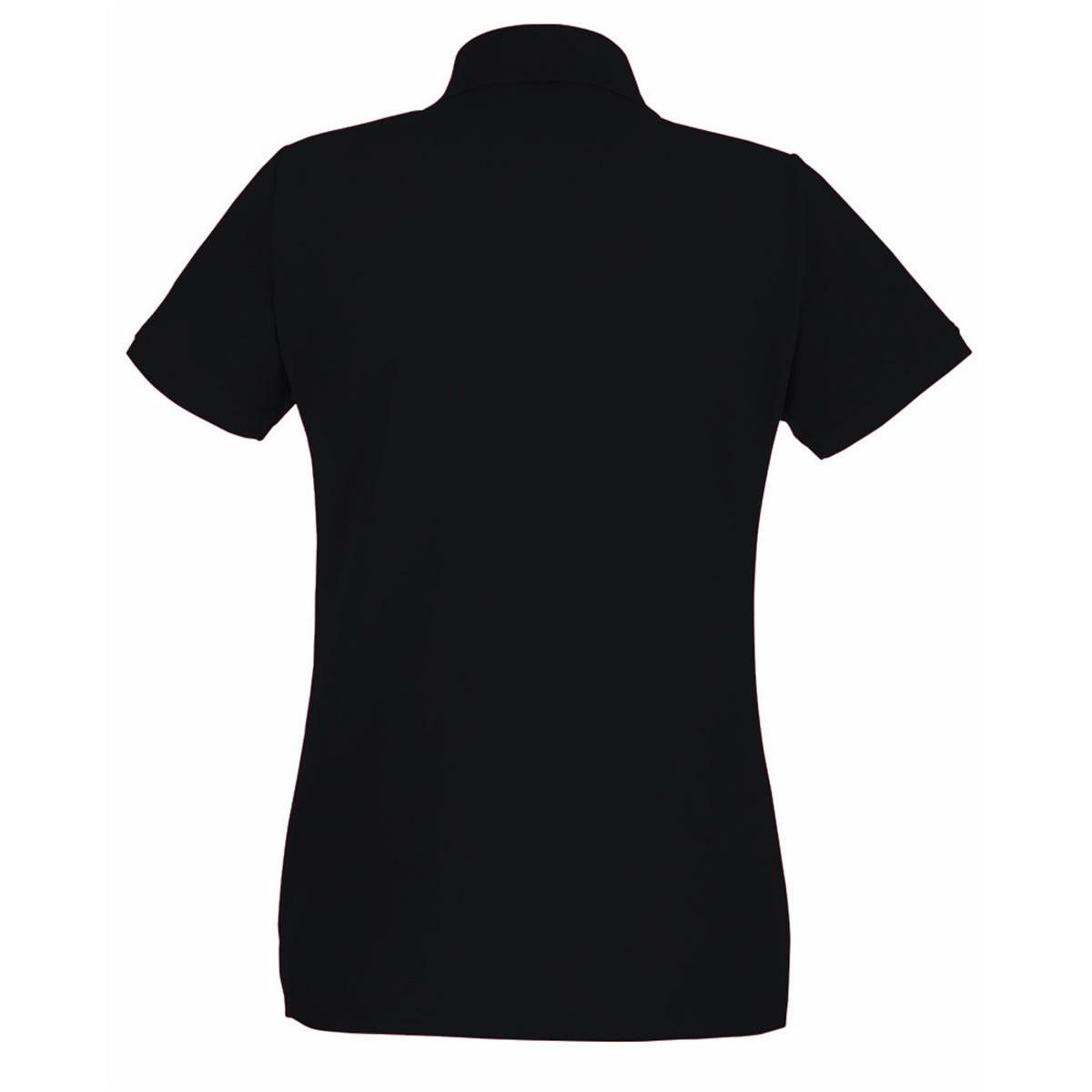 Jet Black - Back - Fruit Of The Loom Womens-Ladies Lady Fit Short-Sleeved Polo Shirt