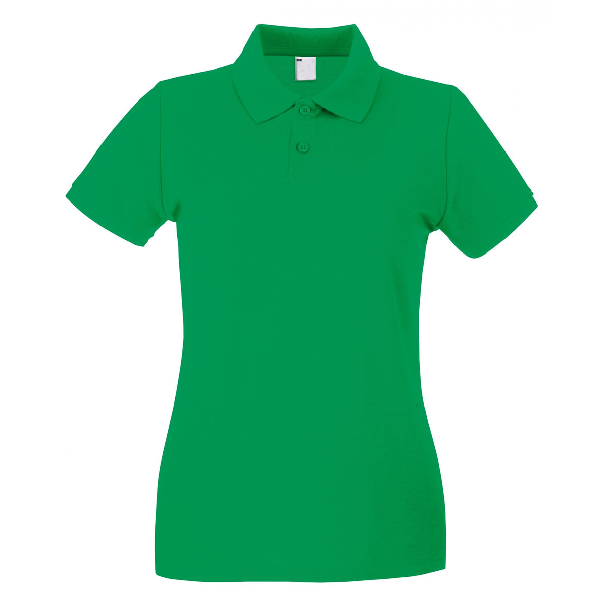 Bright Green - Front - Fruit Of The Loom Womens-Ladies Lady Fit Short-Sleeved Polo Shirt