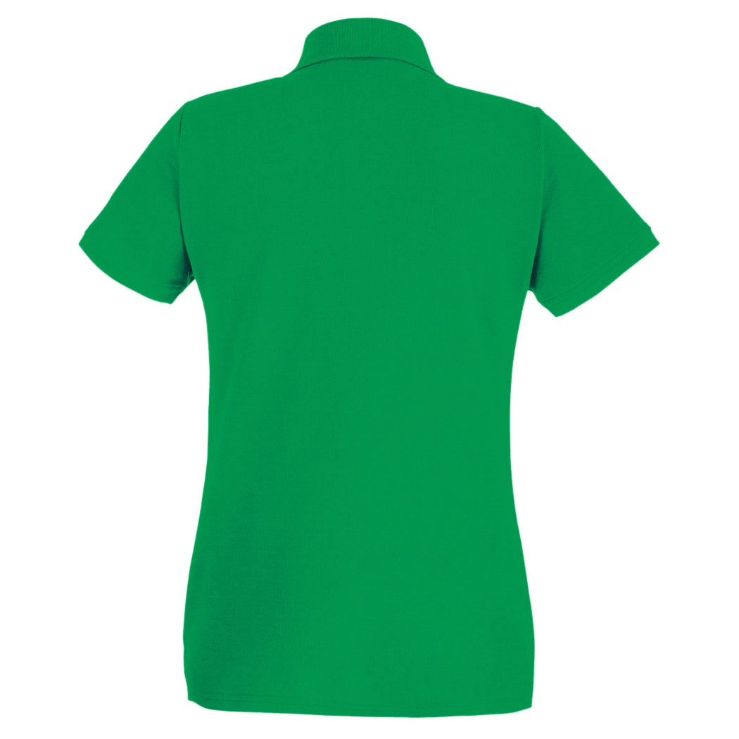 Bright Green - Back - Fruit Of The Loom Womens-Ladies Lady Fit Short-Sleeved Polo Shirt