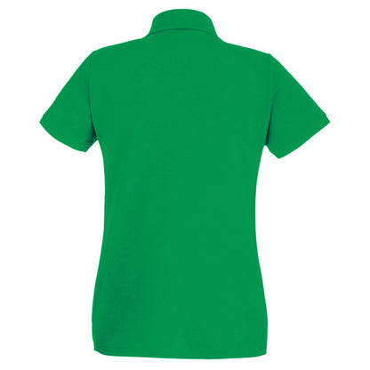 Bright Green - Back - Fruit Of The Loom Womens-Ladies Lady Fit Short-Sleeved Polo Shirt
