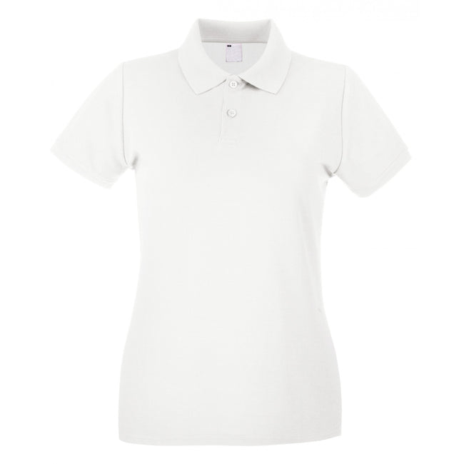 Snow - Front - Fruit of the Loom Womens-Ladies Lady Fit Short-Sleeved Polo Shirt