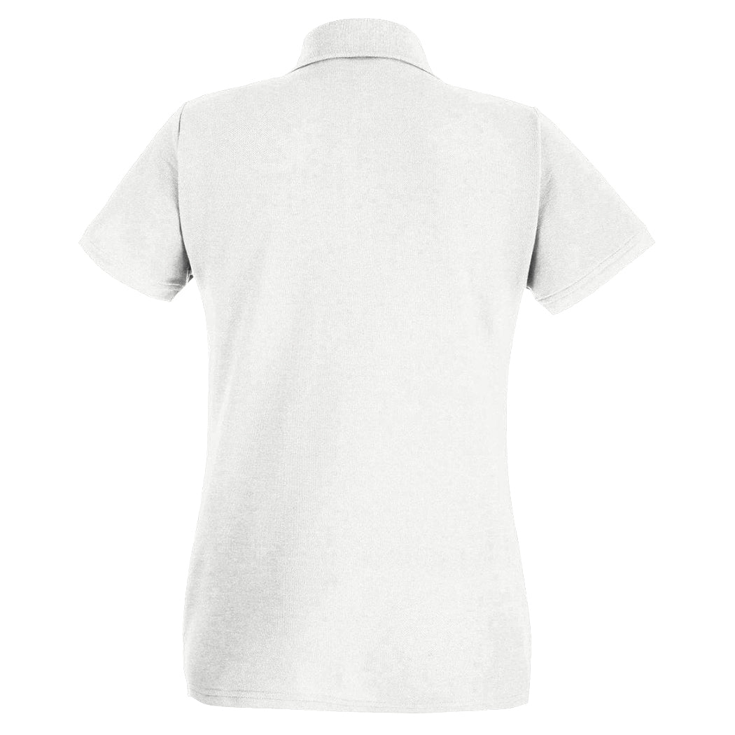 Snow - Back - Fruit of the Loom Womens-Ladies Lady Fit Short-Sleeved Polo Shirt