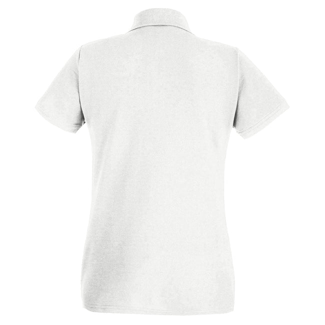 Snow - Back - Fruit of the Loom Womens-Ladies Lady Fit Short-Sleeved Polo Shirt