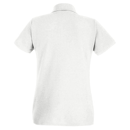 Snow - Back - Fruit Of The Loom Womens-Ladies Lady Fit Short-Sleeved Polo Shirt
