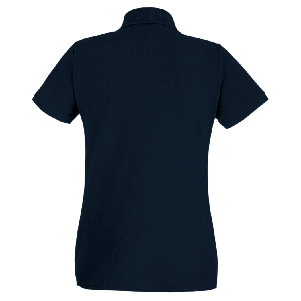 Midnight Blue - Back - Fruit Of The Loom Womens-Ladies Lady Fit Short-Sleeved Polo Shirt