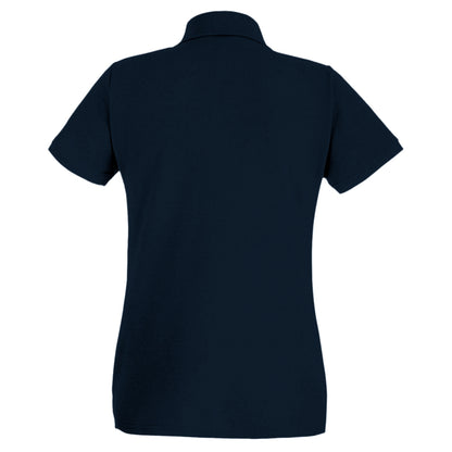 Midnight Blue - Back - Fruit Of The Loom Womens-Ladies Lady Fit Short-Sleeved Polo Shirt