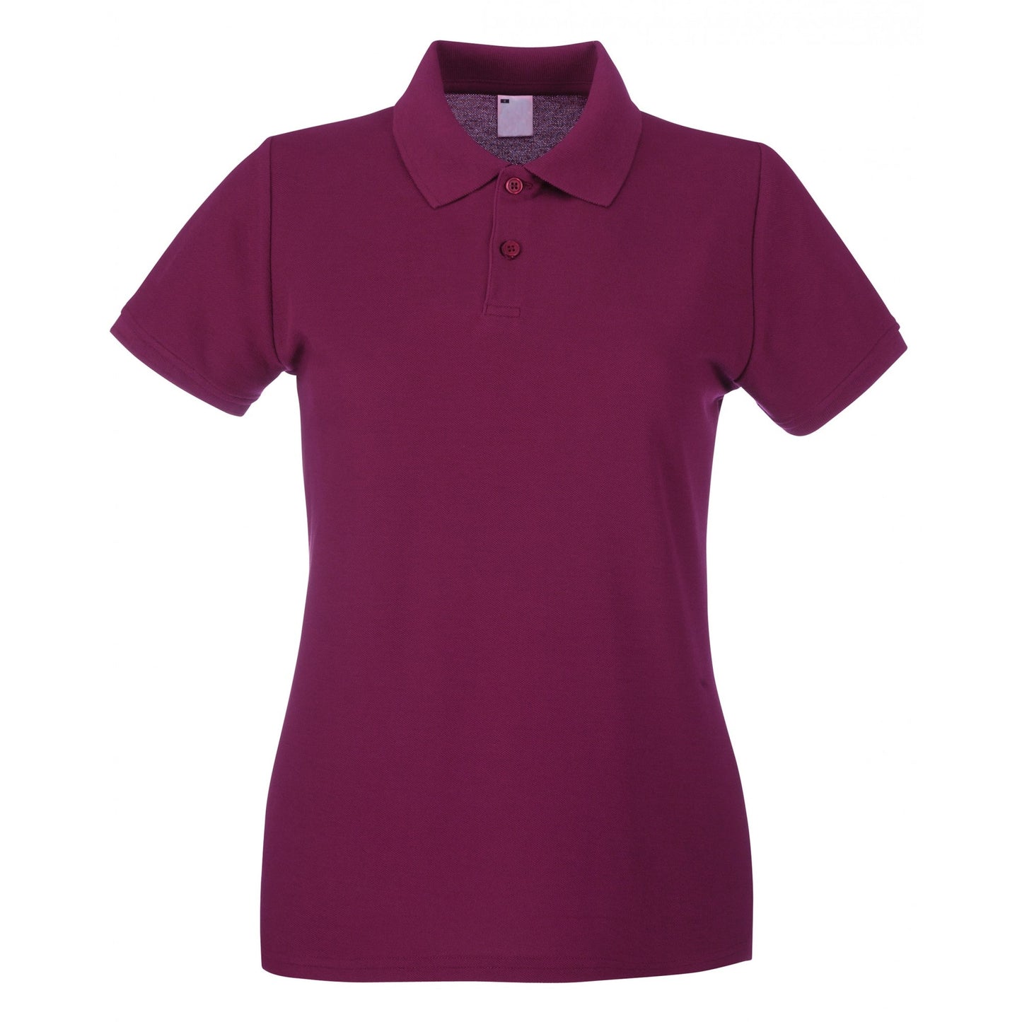 Oxblood - Front - Fruit Of The Loom Womens-Ladies Lady Fit Short-Sleeved Polo Shirt
