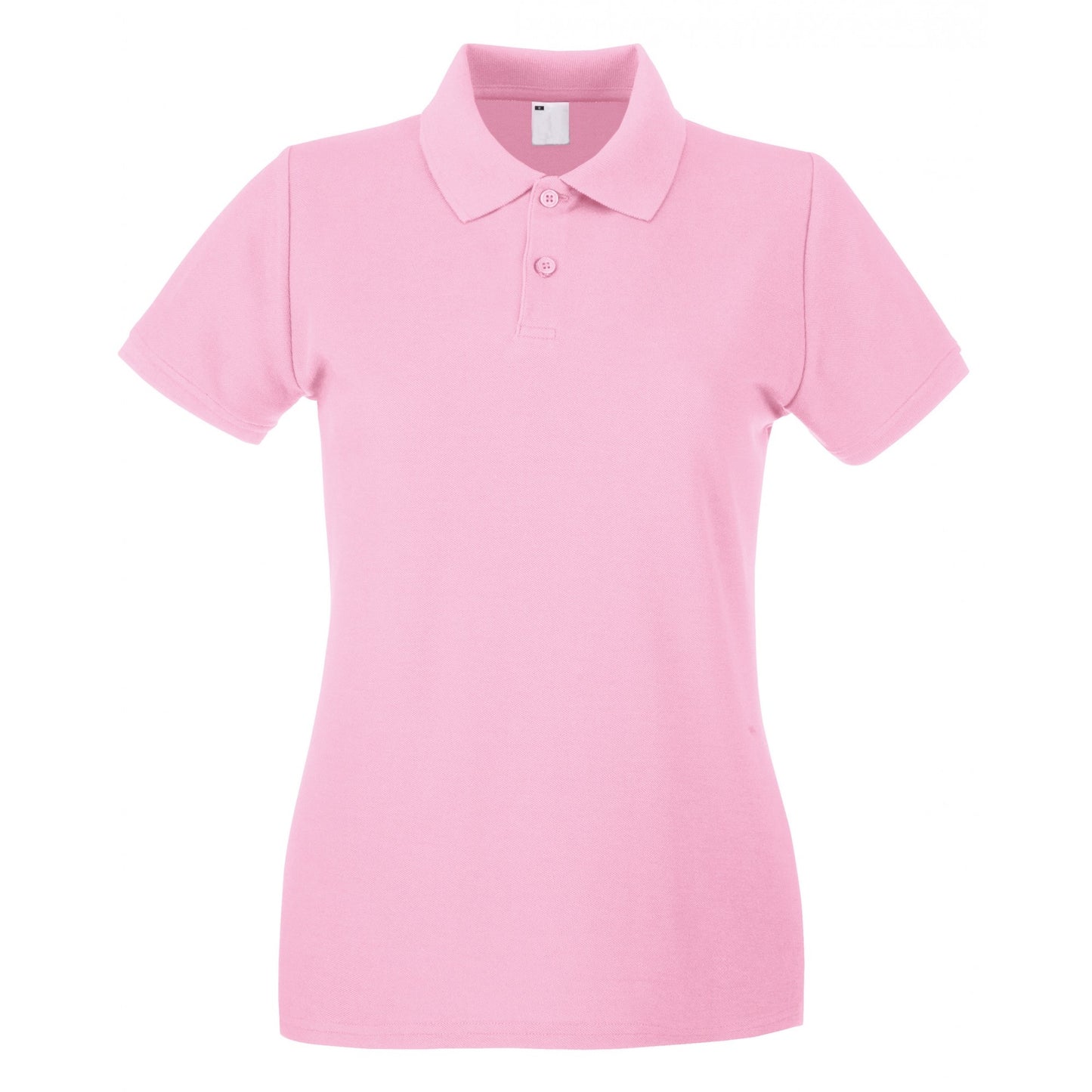 Baby Pink - Front - Fruit Of The Loom Womens-Ladies Lady Fit Short-Sleeved Polo Shirt