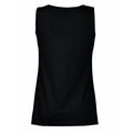 Jet Black - Back - Womens-Ladies Value Fitted Sleeveless Vest