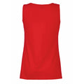 Classic Red - Back - Womens-Ladies Value Fitted Sleeveless Vest