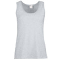 Grey Marl - Front - Womens-Ladies Value Fitted Sleeveless Vest