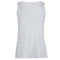 Grey Marl - Back - Womens-Ladies Value Fitted Sleeveless Vest