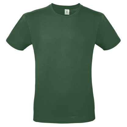 Bottle Green - Front - B&C Mens #E150 Tee