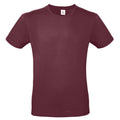 Burgundy - Front - B&C Mens #E150 Tee