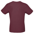 Burgundy - Back - B&C Mens #E150 Tee