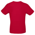 Deep Red - Back - B&C Mens #E150 Tee