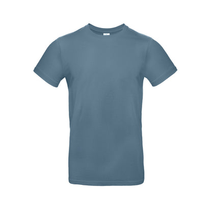 Stone Blue - Front - B&C Mens #E190 Tee