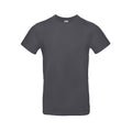 Dark Grey - Front - B&C Mens #E190 Tee