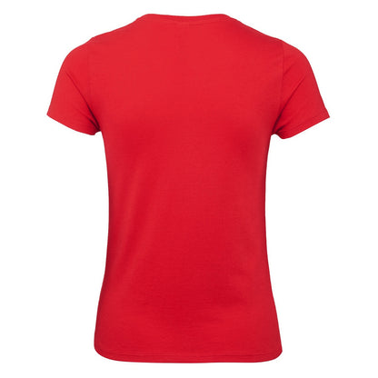 Red - Back - B&C Womens-Ladies #E150 Tee