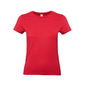 Red - Front - B&C Womens-Ladies #E190 Tee