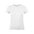 White - Front - B&C Womens-Ladies #E190 Tee