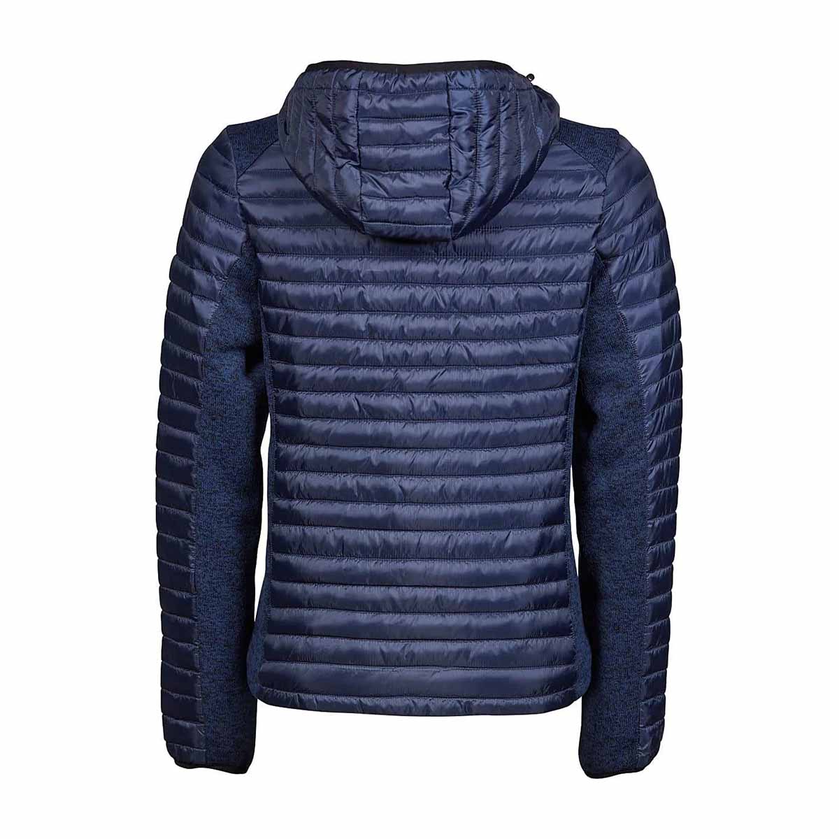 Admiral Navy-Navy Melange - Back - Tee Jays Mens Aspen Crossover Jacket