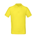 Solar Yellow - Front - B&C Mens Inspire Polo