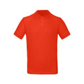 Flame Red - Back - B&C Mens Inspire Polo
