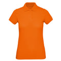 Orange - Front - B&C Mens Inspire Polo