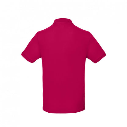 Raspberry Sorbet - Back - B&C Mens Inspire Polo