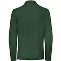 Racing Green - Back - B&C ID.001 Mens Long Sleeve Polo