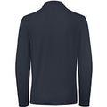 Ultramarine - Back - B&C ID.001 Mens Long Sleeve Polo