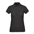 Jet Black - Front - B&C Womens-Ladies Inspire Polo