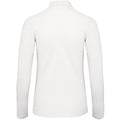 Snow - Back - B&C ID.001 Womens-Ladies Long Sleeve Polo